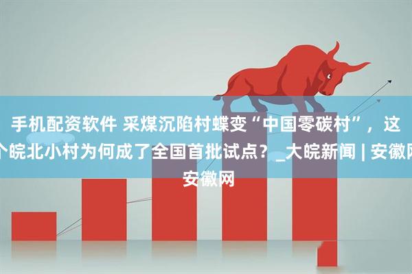 手机配资软件 采煤沉陷村蝶变“中国零碳村”，这个皖北小村为何成了全国首批试点？_大皖新闻 | 安徽网