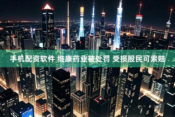 手机配资软件 维康药业被处罚 受损股民可索赔