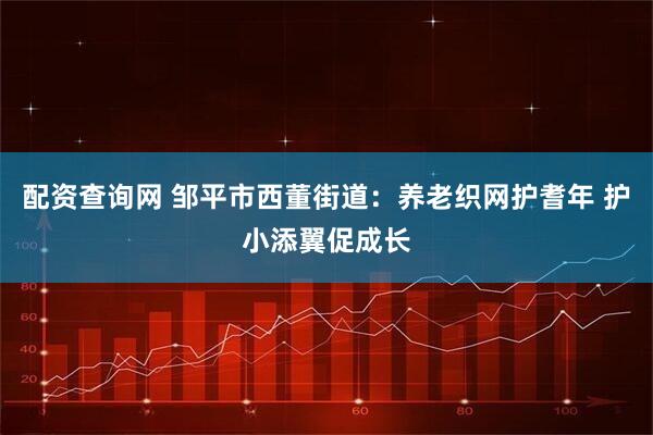 配资查询网 邹平市西董街道：养老织网护耆年 护小添翼促成长